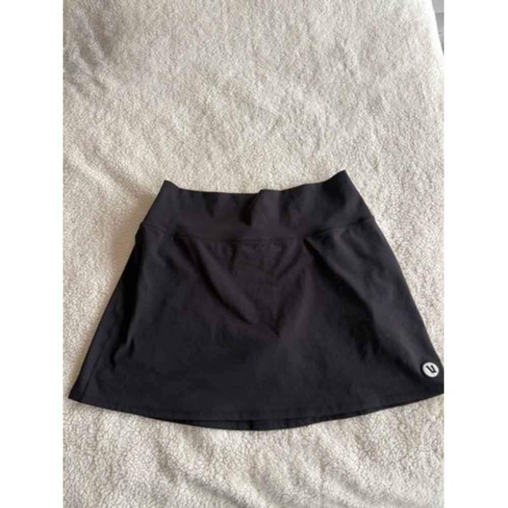 Vuori Volley Skirt Tennis Pickleball Skort Built-in Shorts Pocket Size L Black